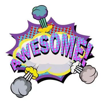 Awesome comic explosion bubble in popart vintage style. Cartoon style vector. Stock Illustration