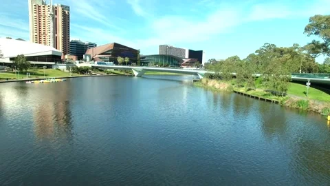 Awesome drone shot Adelaide 4k Stock Footage 201347537