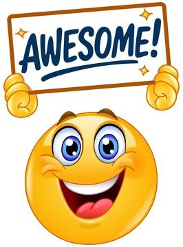 Awesome Emoticon Stock Illustration