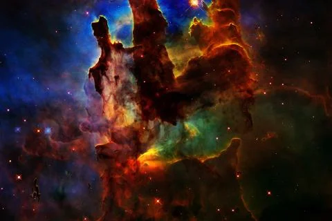 Awesome of endless cosmos. Elements of this image furnished by NASA Foto stock