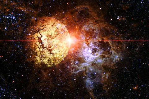 Awesome of endless cosmos. Elements of this image furnished by NASA 写真素材