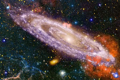 Awesome of endless cosmos. Elements of this image furnished by NASA Foto stock