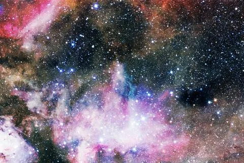 Awesome of endless cosmos. Elements of this image furnished by NASA Foto stock