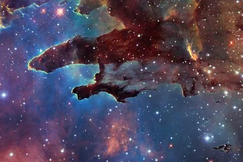 Awesome of endless cosmos. Elements of this image furnished by NASA Foto stock