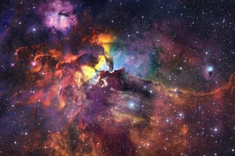 Awesome of endless cosmos. Elements of this image furnished by NASA 写真素材