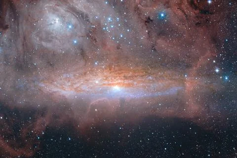 Awesome of endless cosmos. Elements of this image furnished by NASA 写真素材
