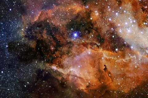 Awesome of endless cosmos. Elements of this image furnished by NASA Foto stock