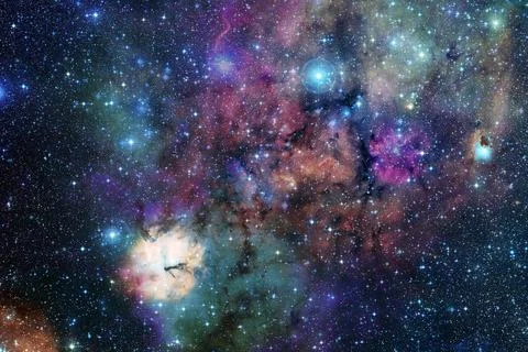 Awesome of endless cosmos. Elements of this image furnished by NASA Foto stock