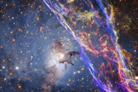 Awesome of endless cosmos. Elements of this image furnished by NASA Stock Photos