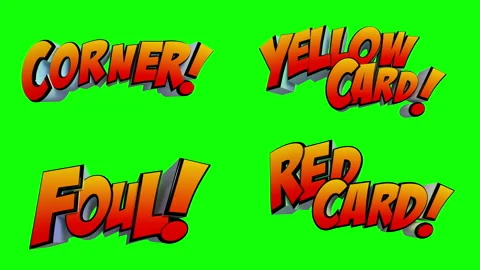 Awesome exploding football messages with Alpha Channel isolated mask in 4K Stock Footage 155450613