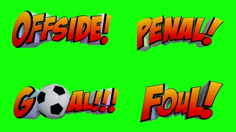 Awesome exploding football messages with Alpha Channel isolated mask in 4K Stock Footage 155450742