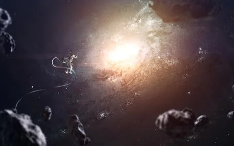 Awesome galaxy in deep space. Starfields of endless cosmos. Elements of this Stock Illustration