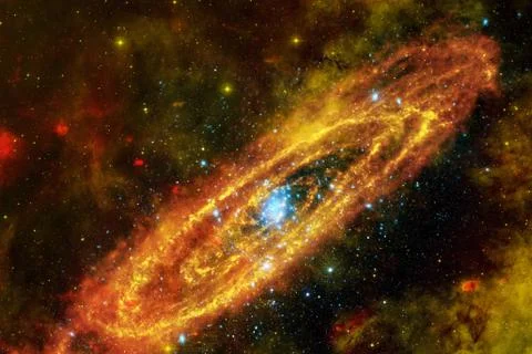 Awesome galaxy in outer space. Starfields of endless cosmos. Stock Illustration