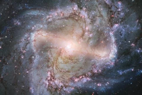 Awesome galaxy in outer space. Starfields of endless cosmos. Stock Photos