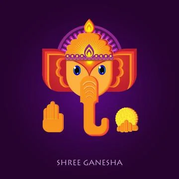 Awesome Ganesha vector image Stock Illustration