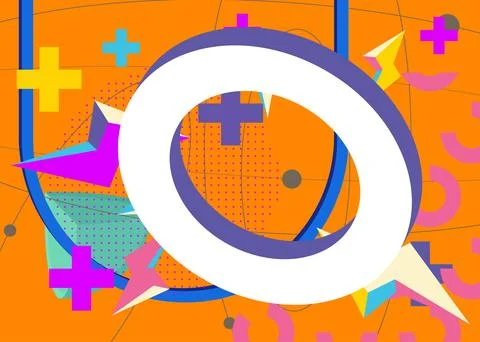 Awesome geometrical graphic retro theme cover. Minimal geometric elements p.. Stock Illustration