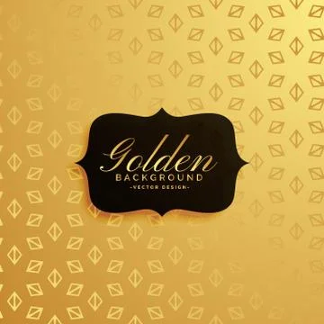 Awesome golden pattern texture background Stock Illustration