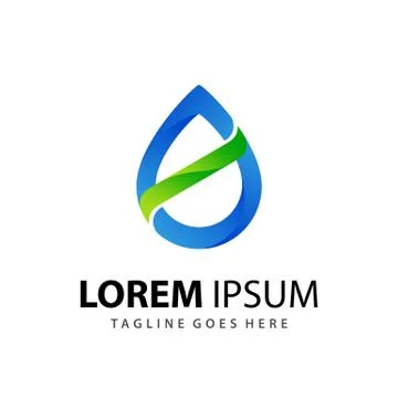 Awesome Gradient Letter S Drop Leaf Company Modern Logo Design Template Premi Stock Illustration