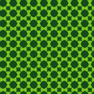 Awesome Green Pattern Design Template 库存插图
