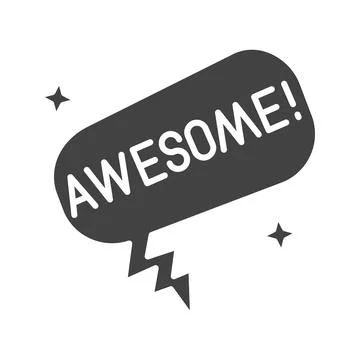 Awesome Icon Image. Stock Illustration