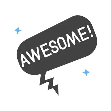 Awesome Icon Image. Stock Illustration