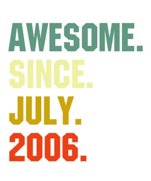 Awesome Since July 2006 Stock Illustration