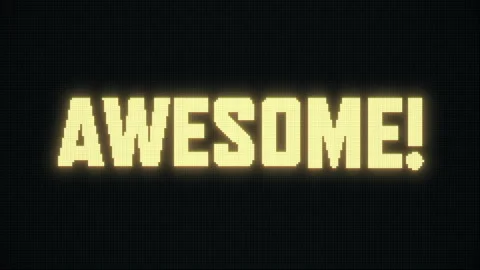 Awesome! on the jumbotron Stock Footage 254190513