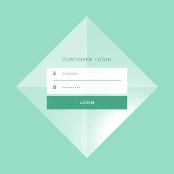 Awesome login form template design background Illustrazione stock