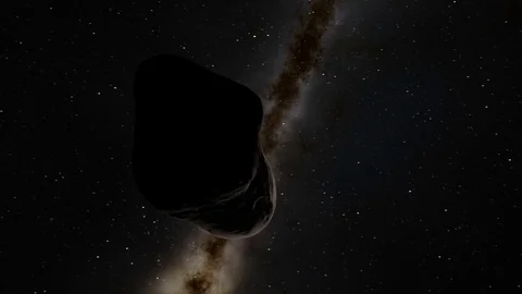 Awesome Meteorite (3D Space Animation) Video stock 76156510
