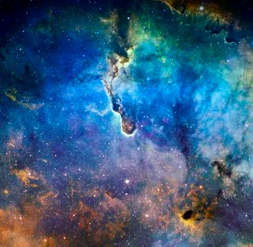 Awesome nebula in deep space Foto stock