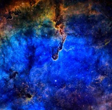 Awesome nebula in deep space Foto stock