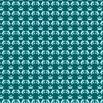 Awesome Nice Cyan Pattern Design Template Stock Illustration