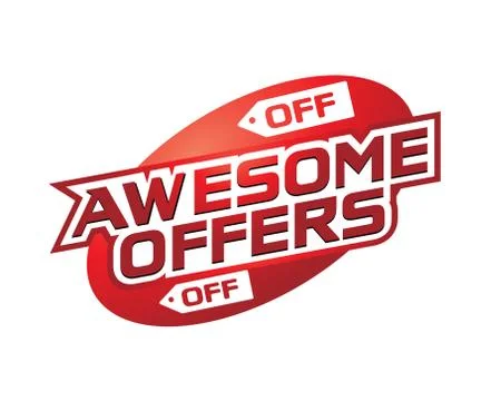 Awesome offers Stock Illustration