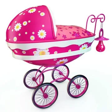 Awesome pink buggy Illustration