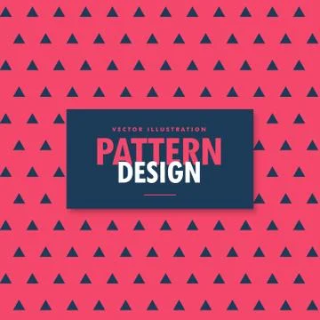 Awesome red and blue pattern background made with triangles Stock Illustration