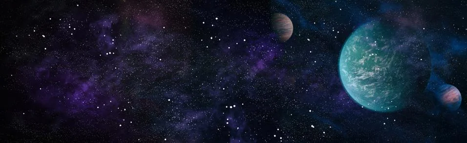 Awesome space background. Galaxy in deep space. Beauty of universe. Elements Stock Illustration