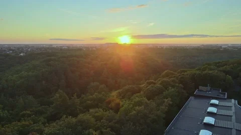 Awesome sunset and blue sky 库存影片 161592887