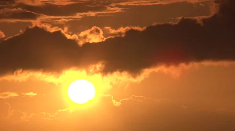 Awesome Sunset Cloudscape Stock Footage 53445947