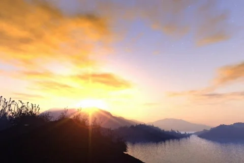 Awesome Sunset Stock Footage 334678