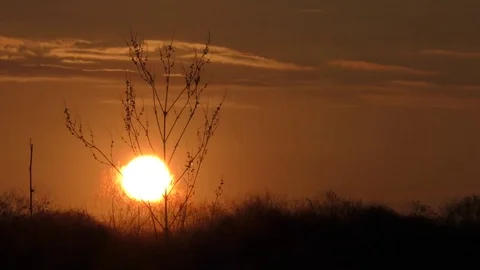 Awesome Texas Golden sunset Stock Footage 73940031