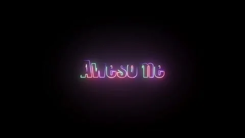 Awesome Text Animation | Modern Motion Graphic MP4 Stock Footage 322623239
