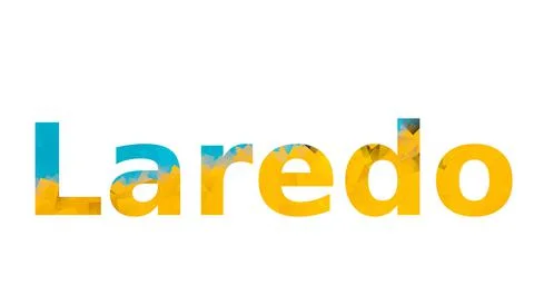 Awesome text word Laredo design stock image Stock Illustration