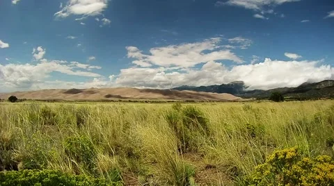 Awesome Time Lapse Great Sand Dunes National Park Stock Footage 40543520