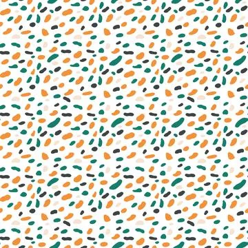 Awesome, trendy seamless pattern with crumbs, in a simple flat style. For chi Stock Illustration