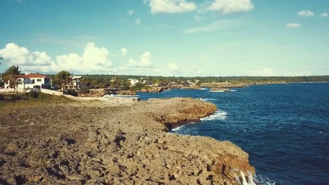 Awesome tropical reef town Video stock 100765338