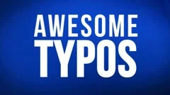 Awesome Typo Stock After Effects