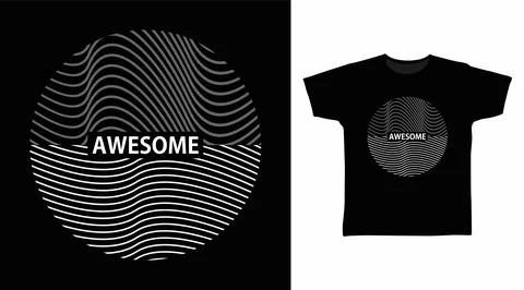 Awesome typography design vector illustration ready for print on tee Stock Illustration