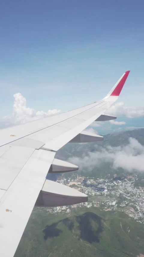 Awesome view of the earth from a plane Stock Footage 278853771