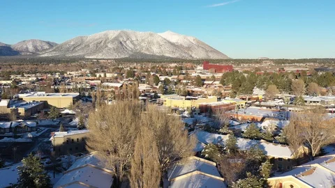 Awesome view of Flagstaff mountain just after the snowfall. Vídeos de archivo 120620207