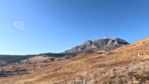 Awesome view of mountain in Boulder Colorado Stock Footage 294829441